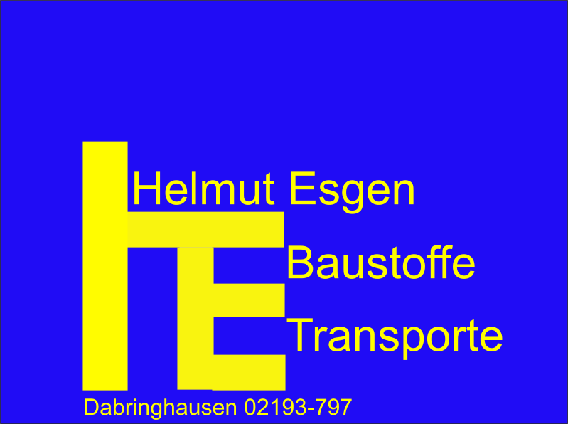 Baustoffe-Transporte Esgen Helmut Kies Schotter Sand Kipper Splitt Mutterboden Schüttgut Erde in Dabringhausen Stadt Wermelskirchen - Logo