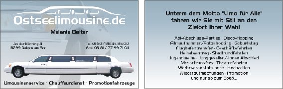 Rostock Limo Stretchlimousinen Ostseelimousine in Laage - Logo