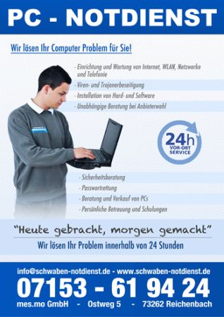 PC Notdienst - Schwaben Notdienst in Reichenbach an der Fils - Logo