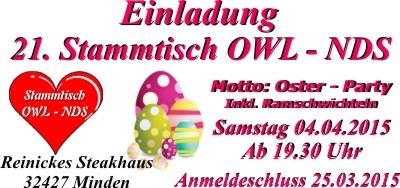 Stammtisch OWL - NDS in Meißen Stadt Minden in Westfalen - Logo