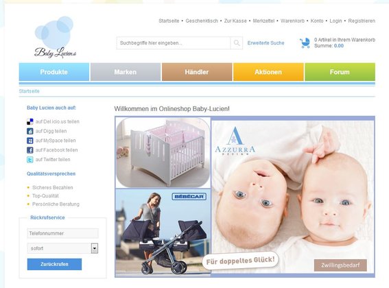 Babymöbel Online Shop Baby-Lucien.de in Dresden - Logo