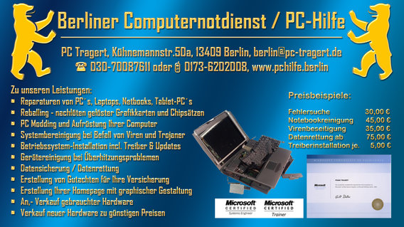 PC-Tragert in Berlin - Logo