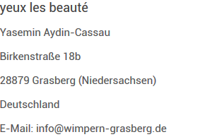 Les yeux de beauté in Grasberg - Logo