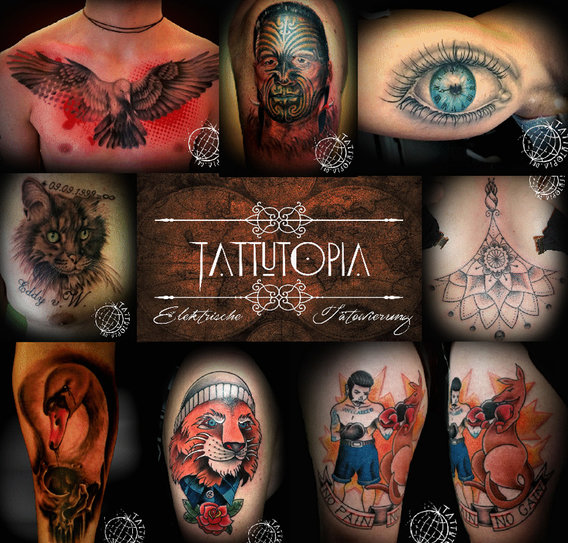 Tattutopia • elektrische Tätowierungen in Düsseldorf - Logo
