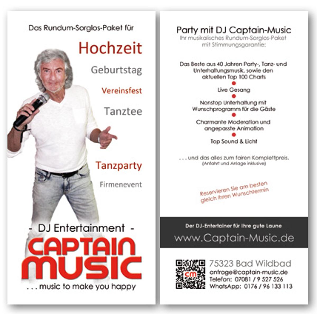 Alleinunterhalter DJ Captain-Music in Simmozheim - Logo