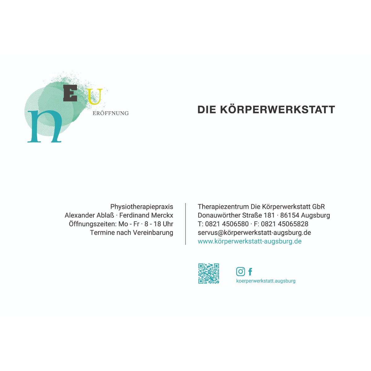 Therapiezentrum Die Körperwerkstatt Ablaß & Merckx GbR in Augsburg - Logo