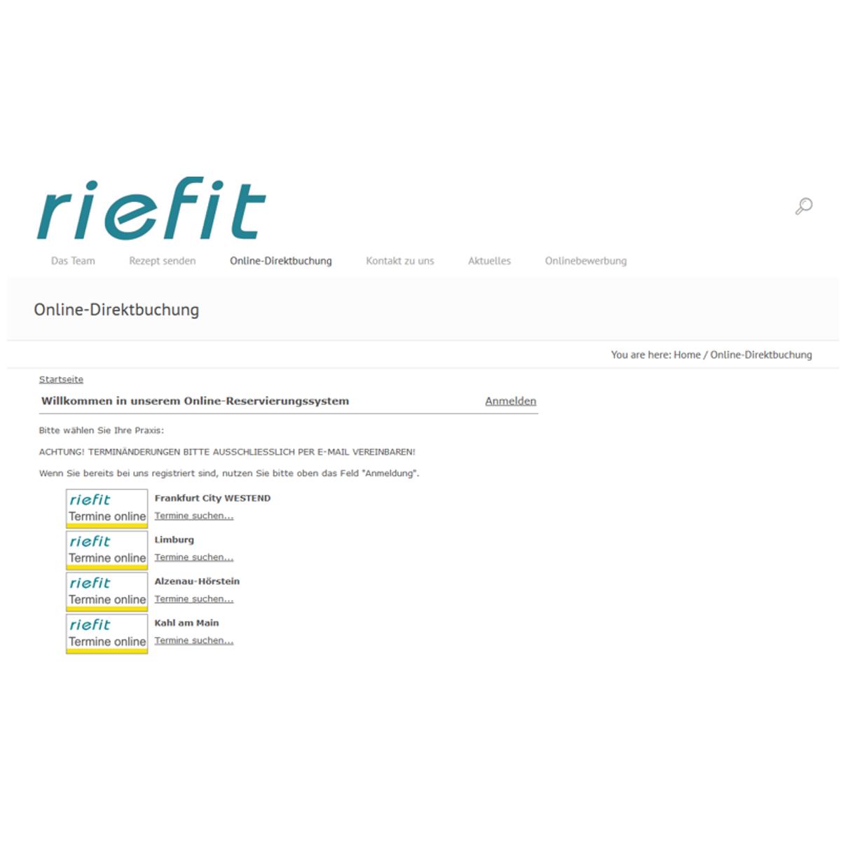 riefit - Therapie & Prävention GbR in Alzenau in Unterfranken - Logo