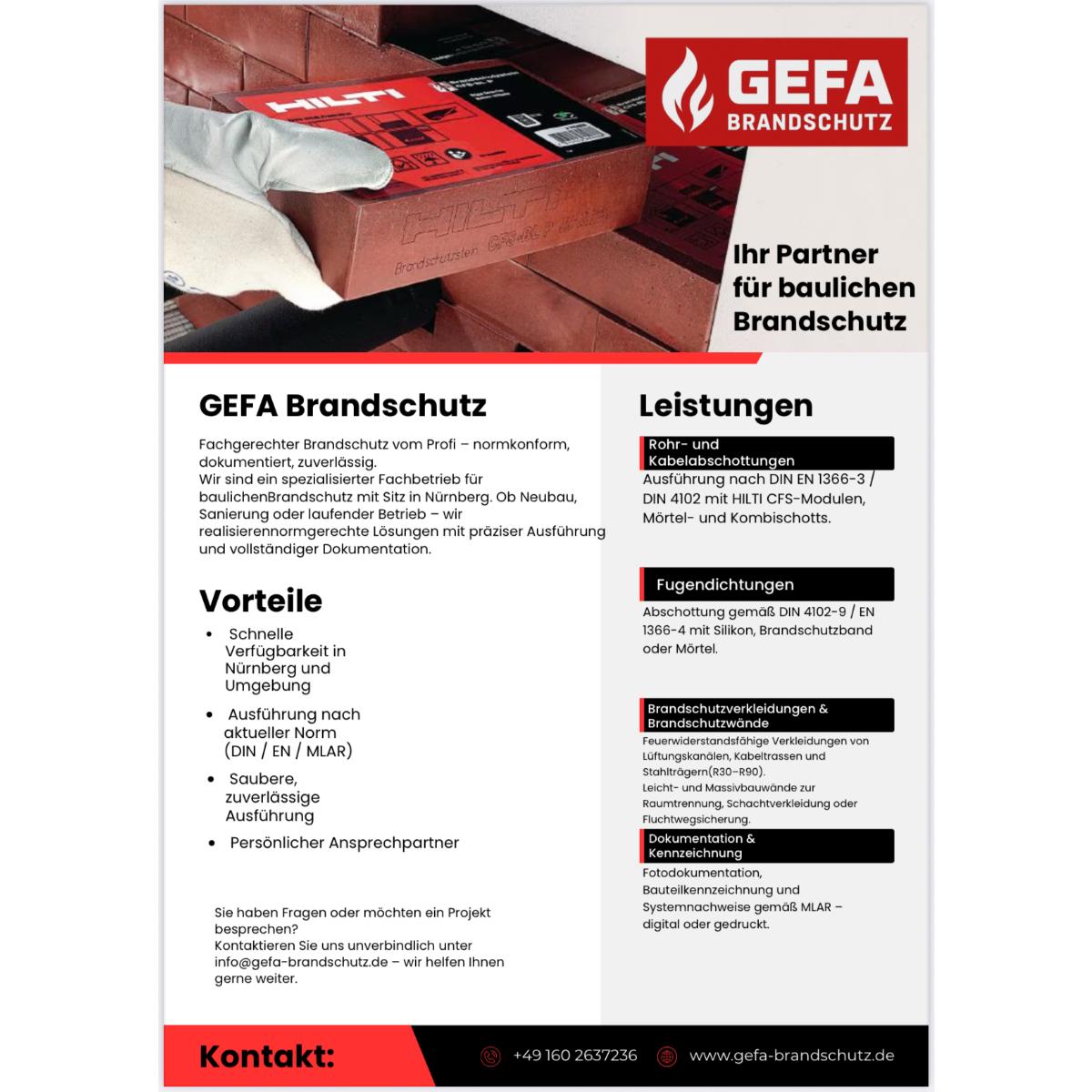 GEFA Brandschutz in Nürnberg - Logo