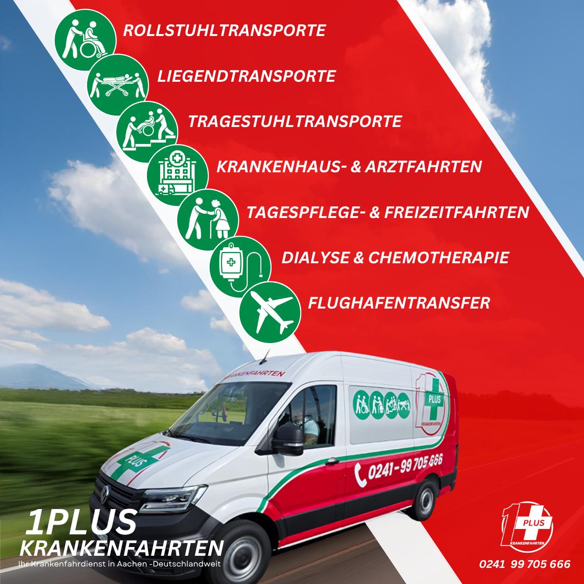1Plus Krankenfahrten GmbH in Aachen - Logo