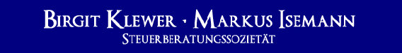 Steuerbüro Birgit Klewer & Markus Isemann - Steuerberater in Hattingen in Hattingen an der Ruhr - Logo