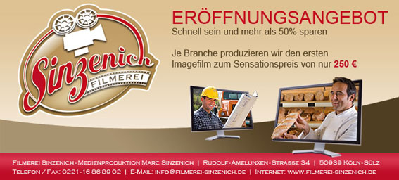Filmerei Sinzenich - Medienproduktion in Köln - Logo