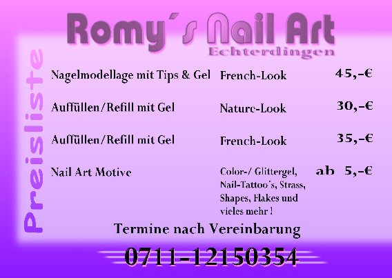 Romy´s Nail Art (Nageldesign) in Echterdingen Stadt Leinfelden Echterdingen - Logo