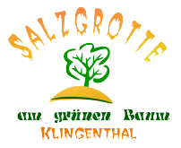 Salzgrotte am grünen Baum in Klingenthal in Sachsen - Logo