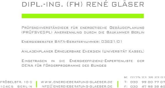 Dipl-Ing. (FH) René Gläser in Berlin - Logo
