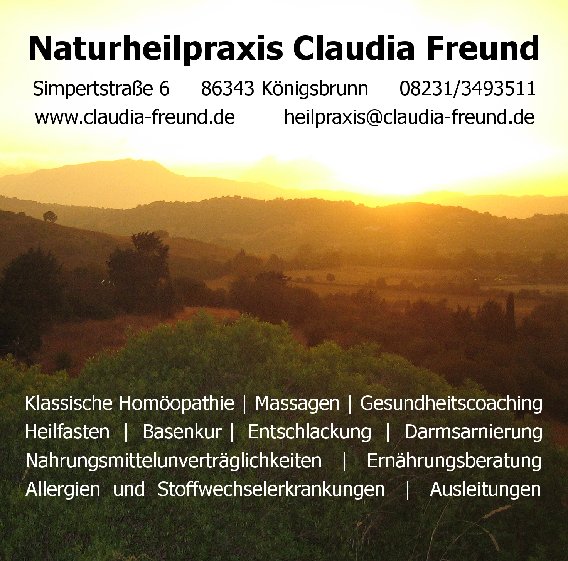 Naturheilpraxis Claudia Freund in Königsbrunn bei Augsburg - Logo