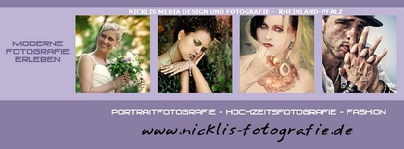Nicklis Media Fotografie - Ludwigshafen, Hochzeitsfotograf, Portrait, Fotograf in Ludwigshafen am Rhein - Logo