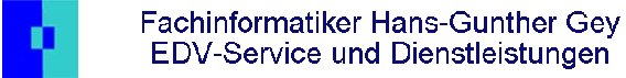 Fachinformatiker Hans-Gunther Gey EDV-Service und Dienstleistungen in Heuchelheim Kreis Giessen - Logo
