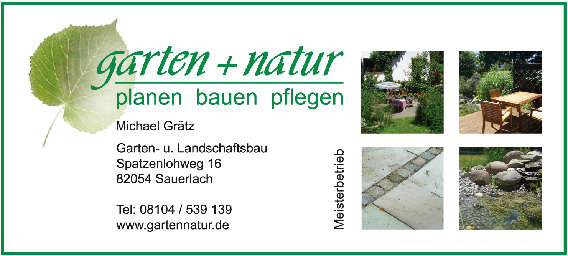 Garten und Natur, Michael Grätz, Garten- und Landschaftsbau in Sauerlach - Logo