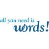 all you need is words in Bielefeld - Logo