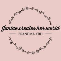 Janine.creates.her.world- Brandmalerei in Hürth im Rheinland - Logo