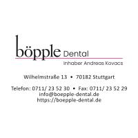 Böpple Dental - Inhaber Andreas Kovacs in Stuttgart - Logo