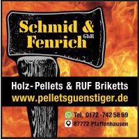 Pelletsguenstiger.de Schmid & Fenrich GbR Holzpellets und Briketts in Pfaffenhausen in Schwaben - Logo