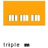 triple m , merchandising gmbh in München - Logo