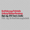 Kraftfahrzeug-Prüfstelle Gröbzig / Köthen / Bernburg - Dipl.-Ing. Tom A. Große in Gröbzig Stadt Südliches Anhalt - Logo